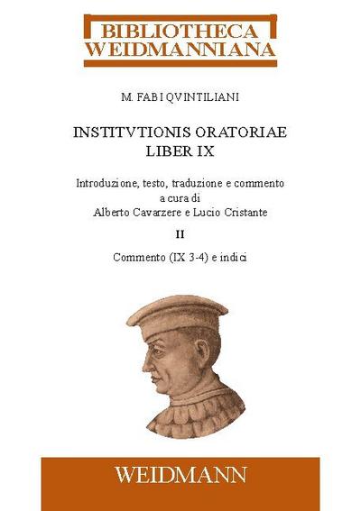 M. Fabi Quintiliani Institutionis oratoriae liber IX