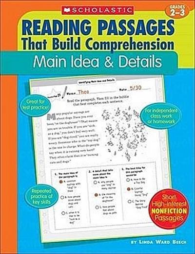Reading Passages That Build Comprehension: Main Idea and Details Grades 2-3
