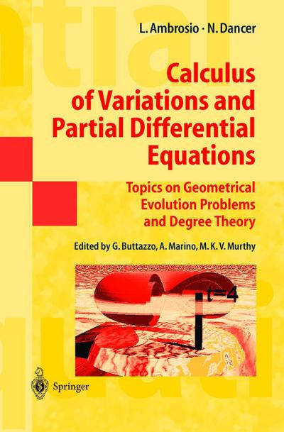 Calculus of Variations and Partial Differential Equations