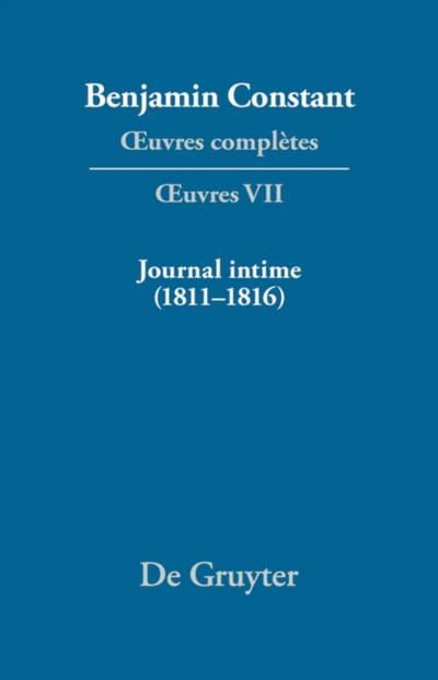 Journal intime (1811–1816). Carnet. Livres de dépenses