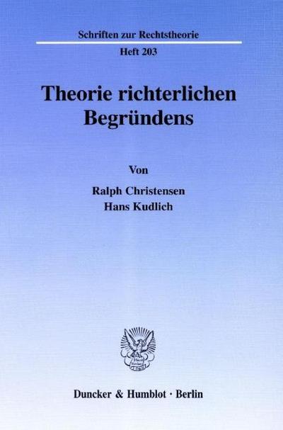 Theorie richterlichen Begründens.