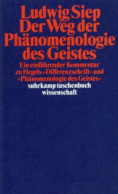 Der Weg der ’Phänomenologie des Geistes’