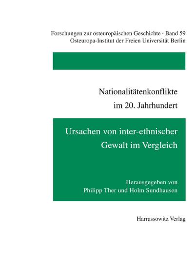 Nationalitätenkonflikte im 20. Jahrhundert