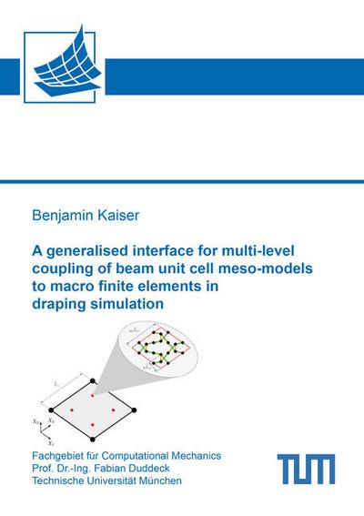 A generalised interface for multi-level coupling of beam unit cell meso-models to macro finite elements in draping simulation