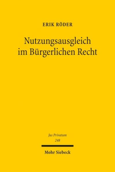 Nutzungsausgleich im Bürgerlichen Recht