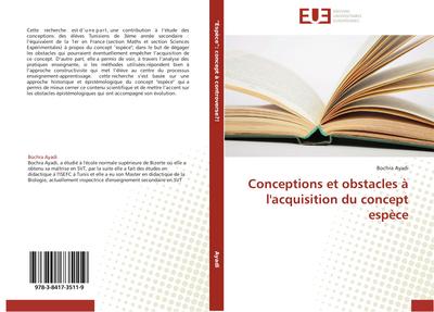 Conceptions et obstacles à l’acquisition du concept espèce
