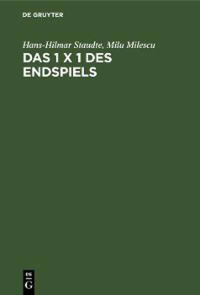 Das 1 x 1 des Endspiels