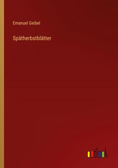 Spätherbstblätter
