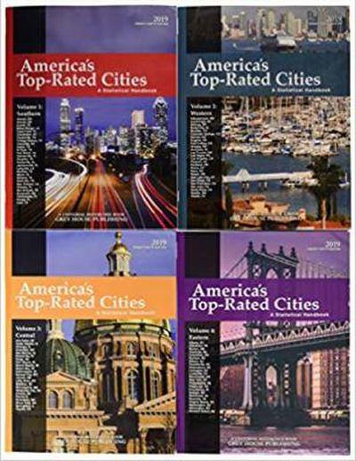 America’s Top-Rated Cities, 4 Volume Set, 2019