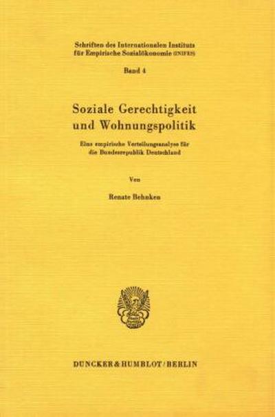 Soziale Gerechtigkeit und Wohnungspolitik.