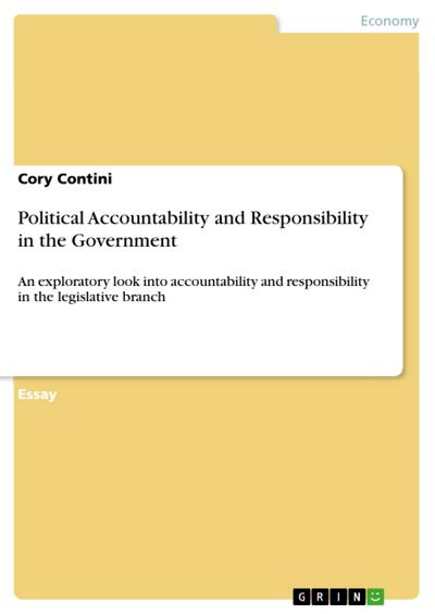 Political Accountability and Responsability in the Government