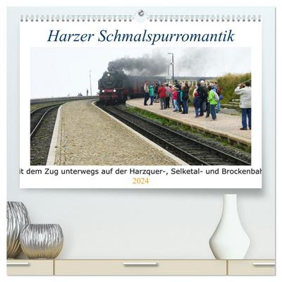 Harzer Schmalspurromantik (hochwertiger Premium Wandkalender 2024 DIN A2 quer), Kunstdruck in Hochglanz