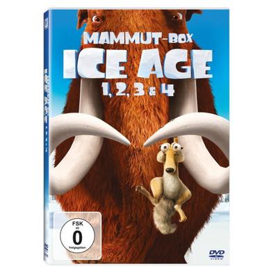 Ice Age 1-4, 4 DVDs