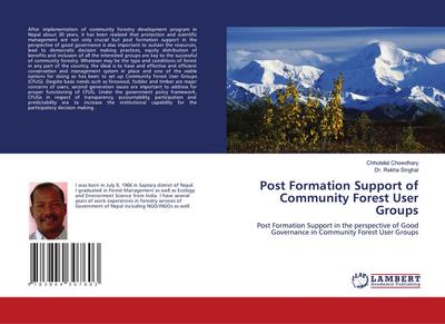 Post Formation Support of Community Forest User Groups