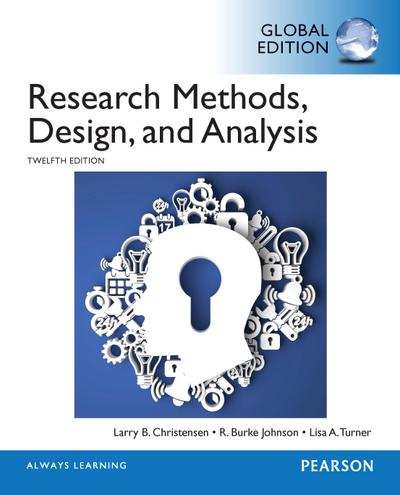 Research Methods, Design, and Analysis eBook PDF, Global Edition