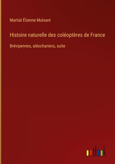 Histoire naturelle des coléoptères de France