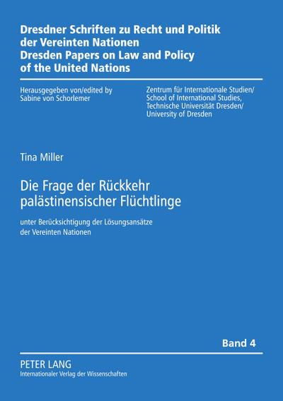 Die Frage der Rückkehr palästinensischer Flüchtlinge