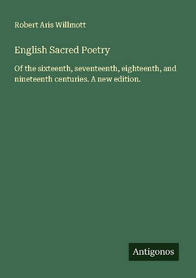 English Sacred Poetry