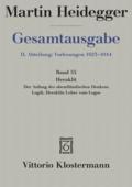 Heraklit - 1. Der Anfang des abendländischen Denke