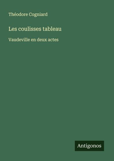 Les coulisses tableau