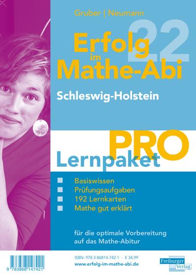 Erfolg im Mathe-Abi 2022 Lernpaket ’Pro’ Schleswig-Holstein, 4 Teile
