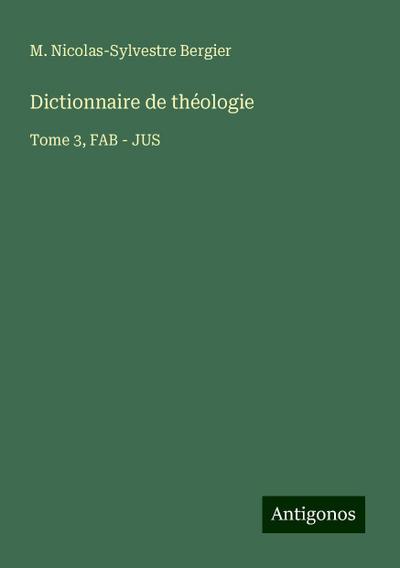 Dictionnaire de théologie