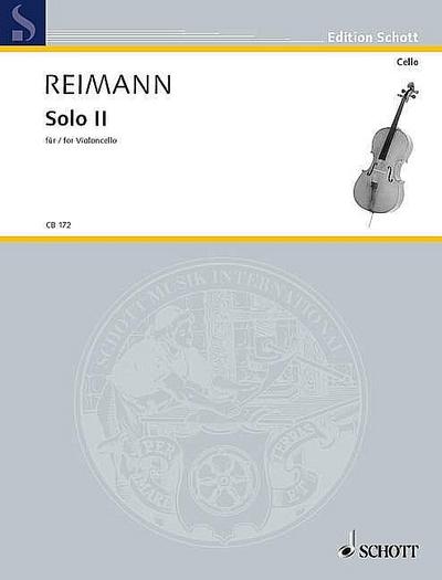 Solo II für Violoncello: Violoncello. (Edition Schott)