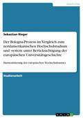 Der Bologna-Prozess im Vergleich zum nordamerikani