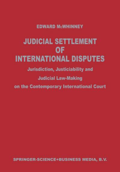 Judicial Settlement of International Disputes