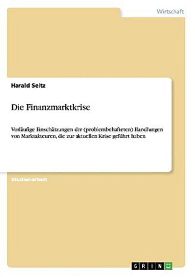 Die Finanzmarktkrise