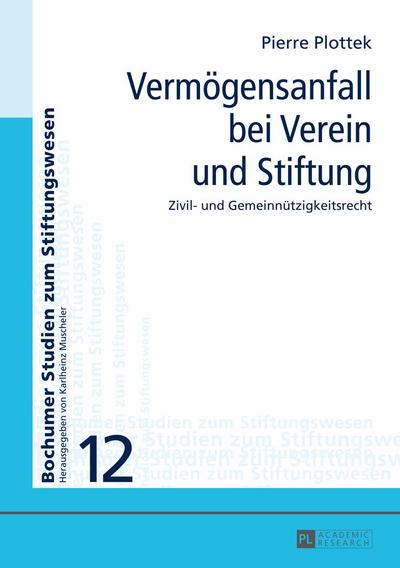 Vermögensanfall bei Verein und Stiftung