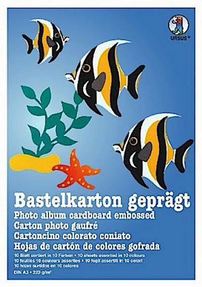 Bastelkartonblock geprägt, DIN A3