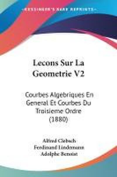 Lecons Sur La Geometrie V2