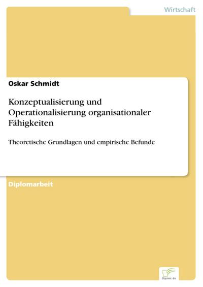 Konzeptualisierung und Operationalisierung organisationaler Fähigkeiten