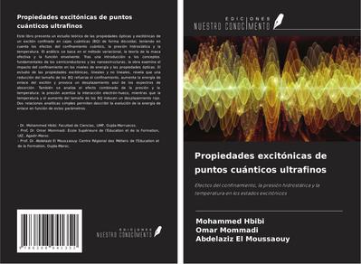 Propiedades excitónicas de puntos cuánticos ultrafinos