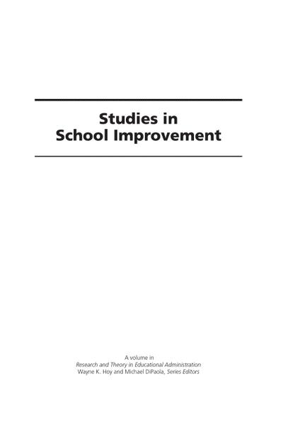 Studies in School Improvement
