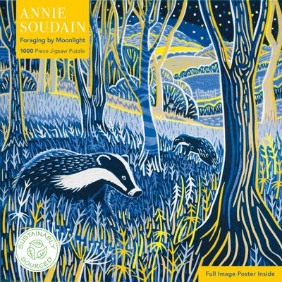 Adult Sustainable Jigsaw Puzzle Annie Soudain: Foraging by Moonlight