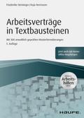 Arbeitsverträge in Textbausteinen - inkl. Arbeitsh