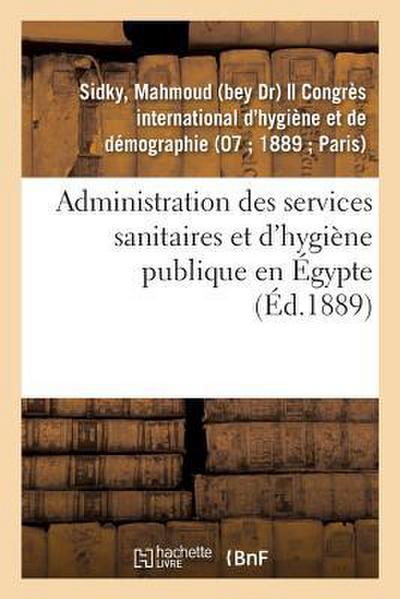 Administration Des Services Sanitaires Et d’Hygiène Publique En Égypte