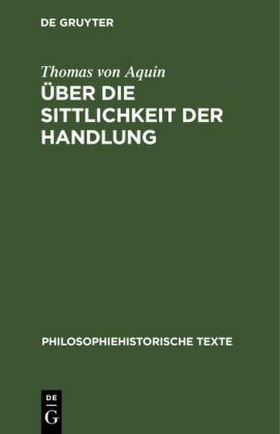 Über die Sittlichkeit der Handlung