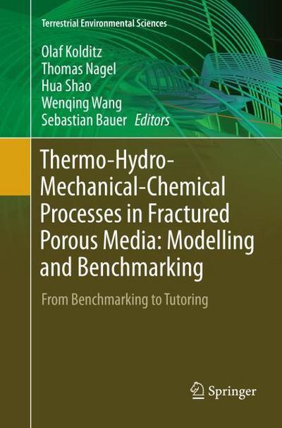Thermo-Hydro-Mechanical-Chemical Processes in Fractured Porous Media: Modelling and Benchmarking