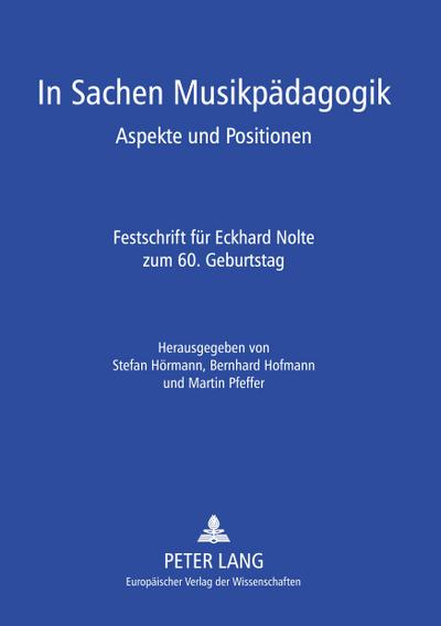 In Sachen Musikpädagogik