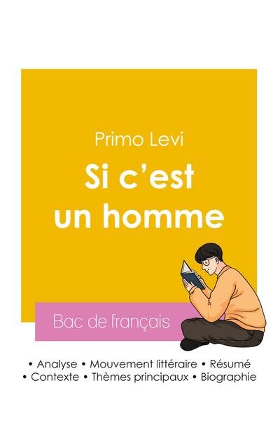Réussir son Bac de français 2026 : Analyse de l’autobiographie Si c’est un homme de Primo Levi