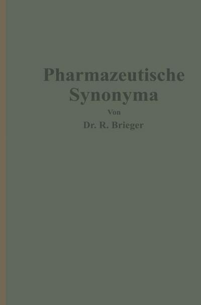 Pharmazeutische Synonyma