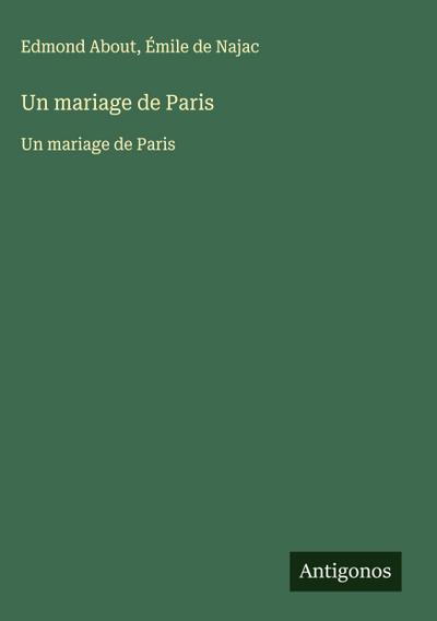 Un mariage de Paris