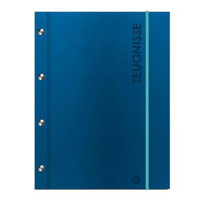Zeugnismappe A4 mit Buchschrauben blau