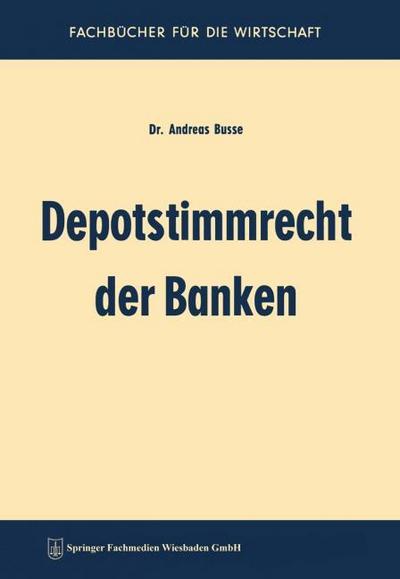 Depotstimmrecht der Banken