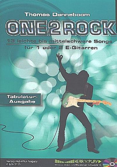 One 2 Rock (+CD)für 1 oder 2 E-Gitarren/Tab