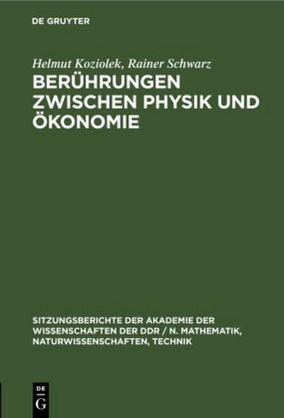 Berührungen zwischen Physik und Ökonomie