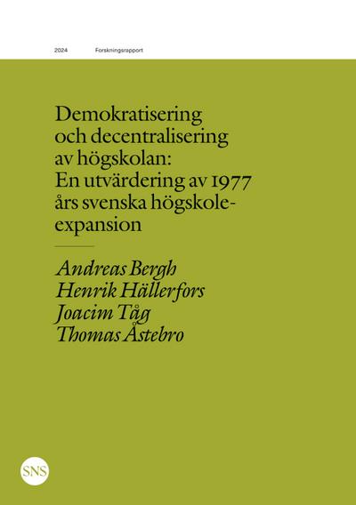 Demokratisering och decentralisering av högskolan